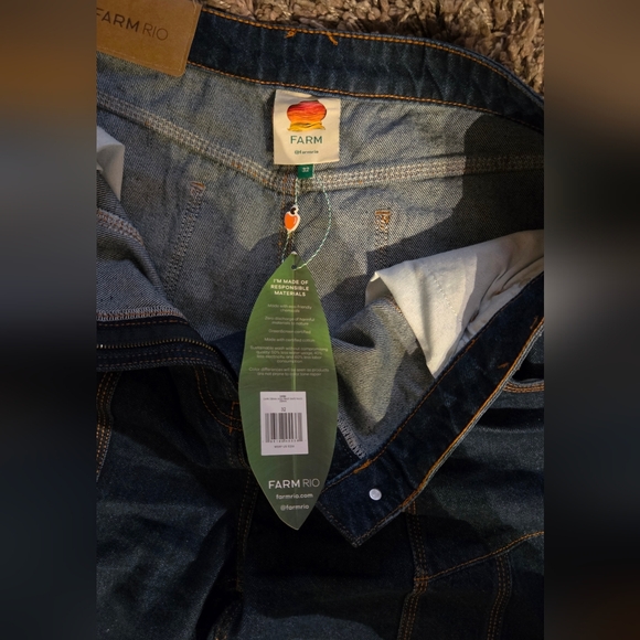 Farm Rio Wide Leg Jeans NWT - Picture 3 of 5